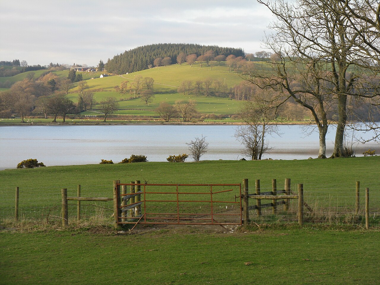 Llyn Tegid and the surrounding countryside near Bala