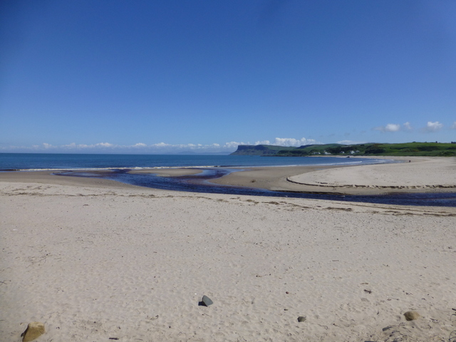 Ballycastle beach and the coast of County Antrim