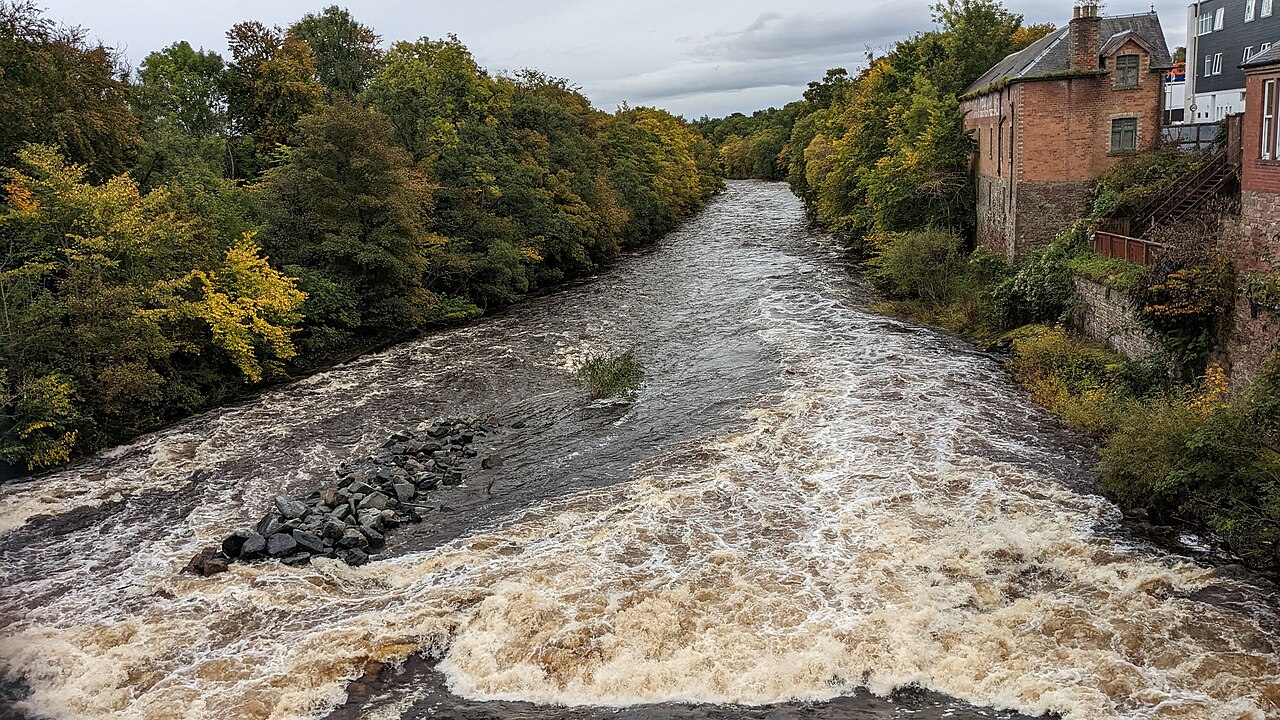 River Ericht viewed from the bridge between Blairgowrie and Rattray