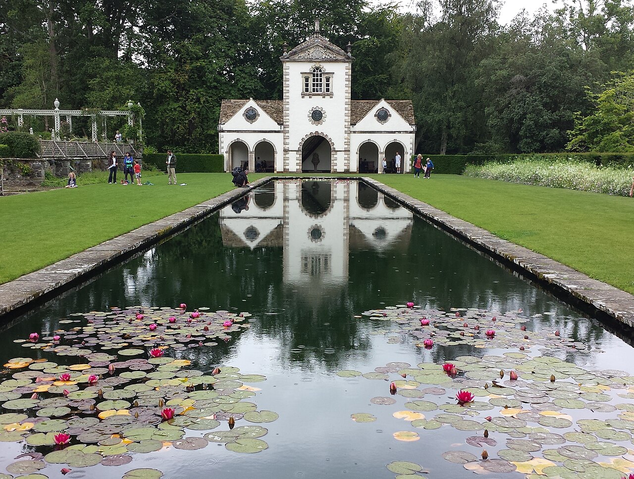Summer house within Bodnant Garden