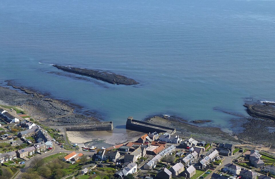 Craster village and its harbour