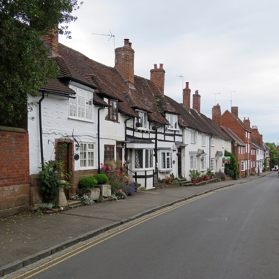 High Street buildings in Kenilworth.
