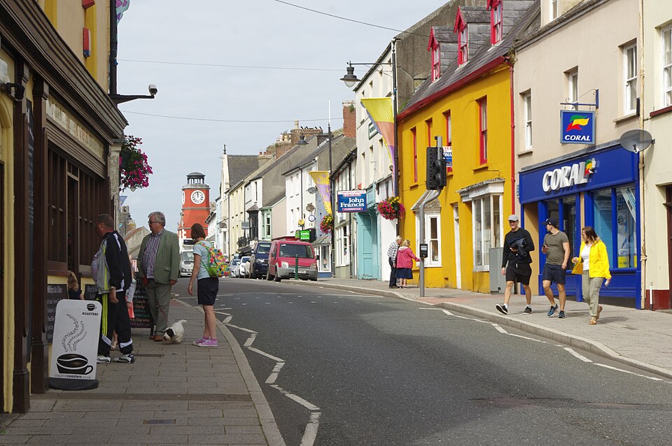 Main Street in Pembroke, Pembrokeshire.