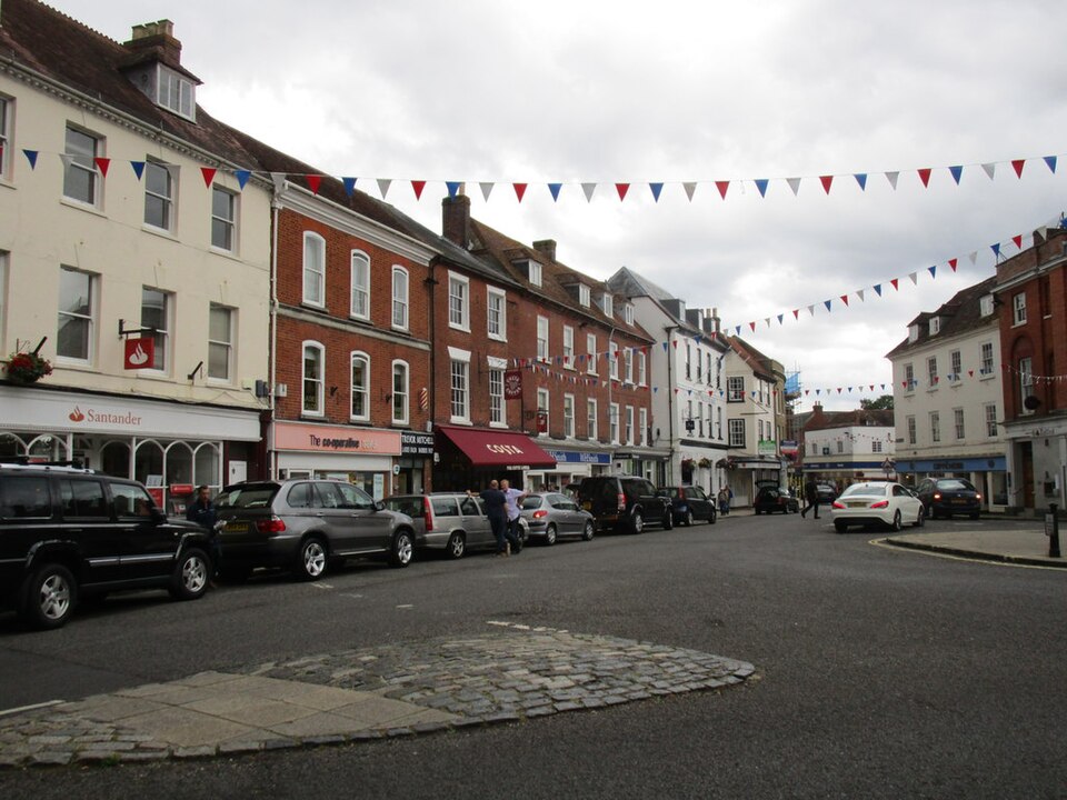 Market Place and surrounding buildings in Romsey