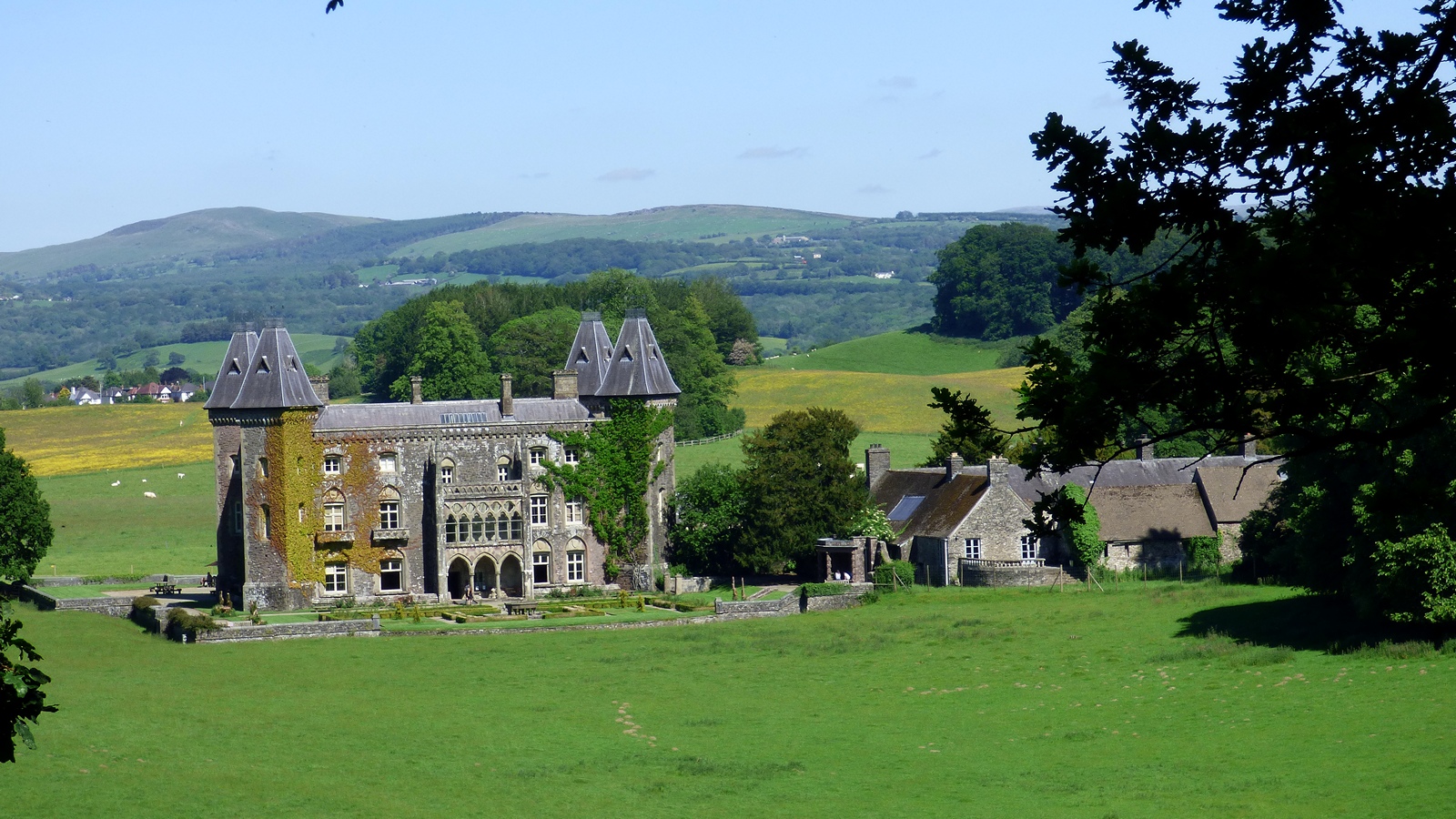 Newton House amid the parkland at Dinefwr