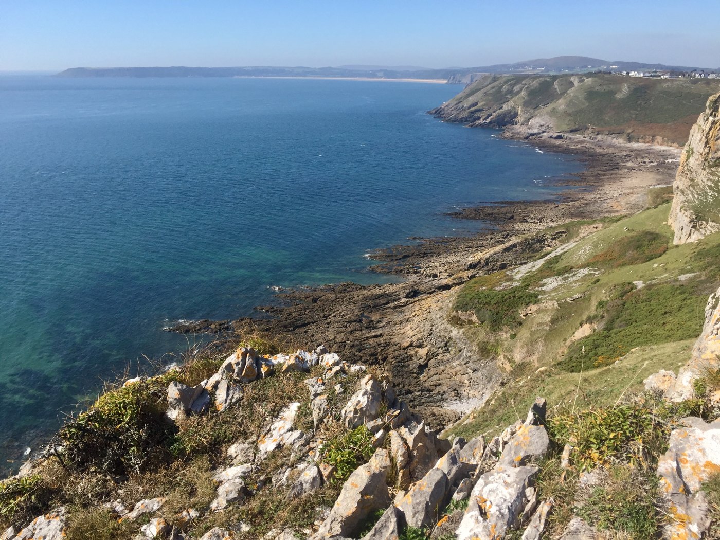 Oxwich Bay viewed from the Gower coast