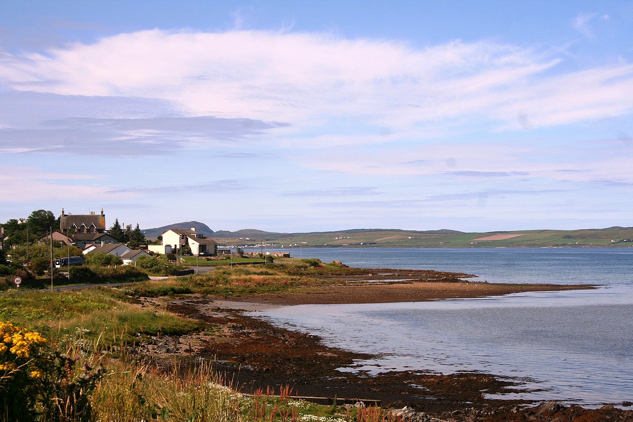 Loch Indaal shoreline looking towards Bowmore on Islay