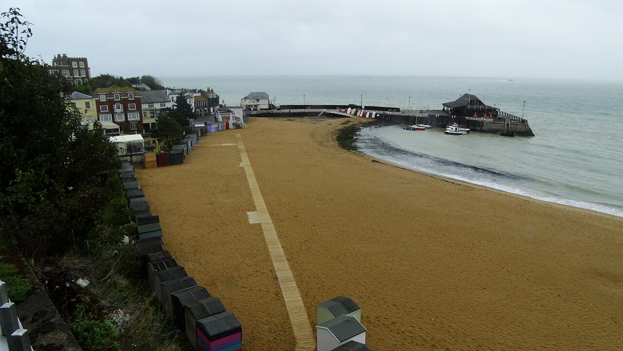 Viking Bay and its harbour at Broadstairs, Kent