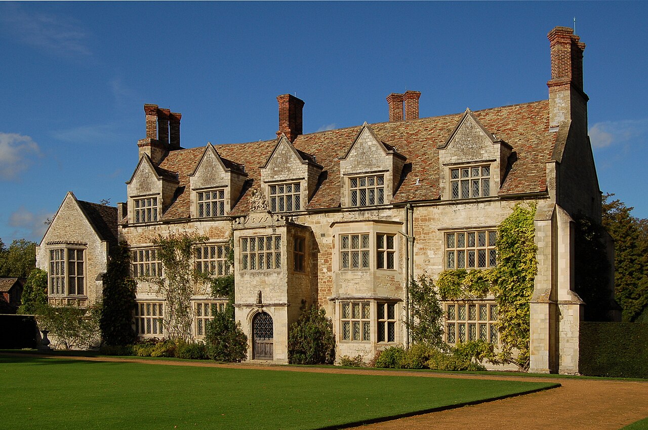 South front of Anglesey Abbey in Cambridgeshire