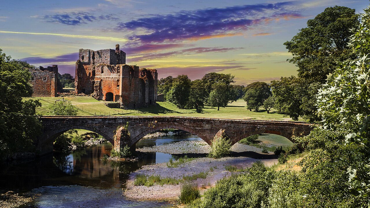 Brougham Castle beside the River Eamont near Penrith