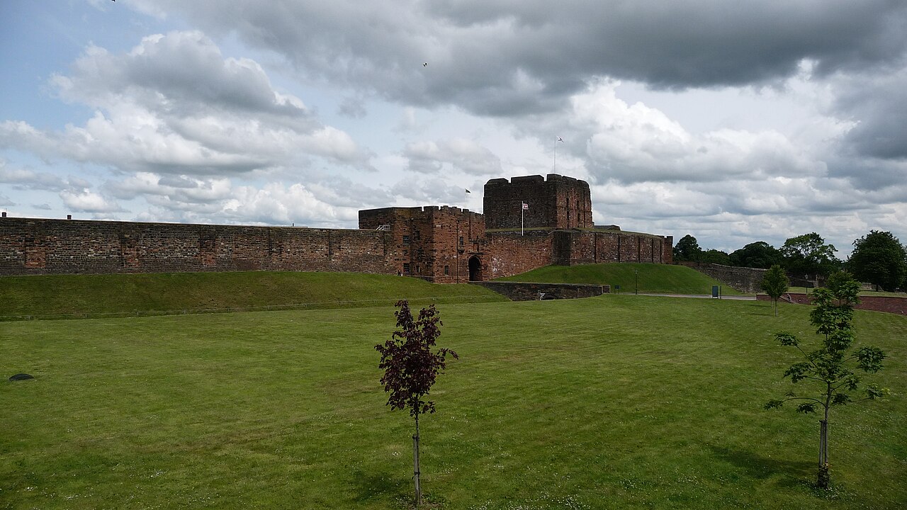 Carlisle Castle stone walls in Cumbria