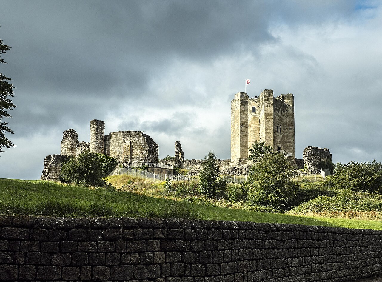 Conisbrough Castle keep and curtain walls