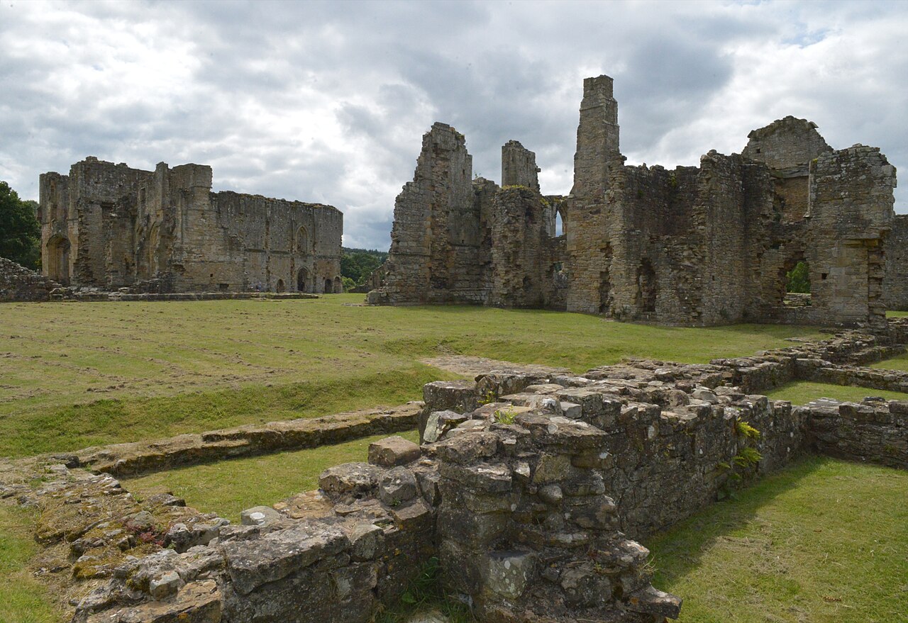 Easby Abbey ruins by the River Swale near Richmond