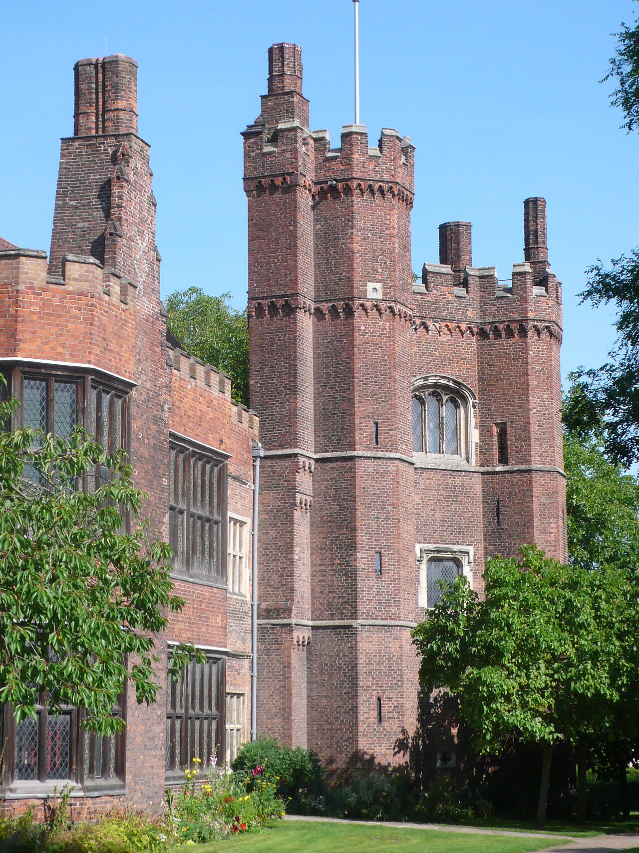Gainsborough Old Hall medieval exterior in Lincolnshire