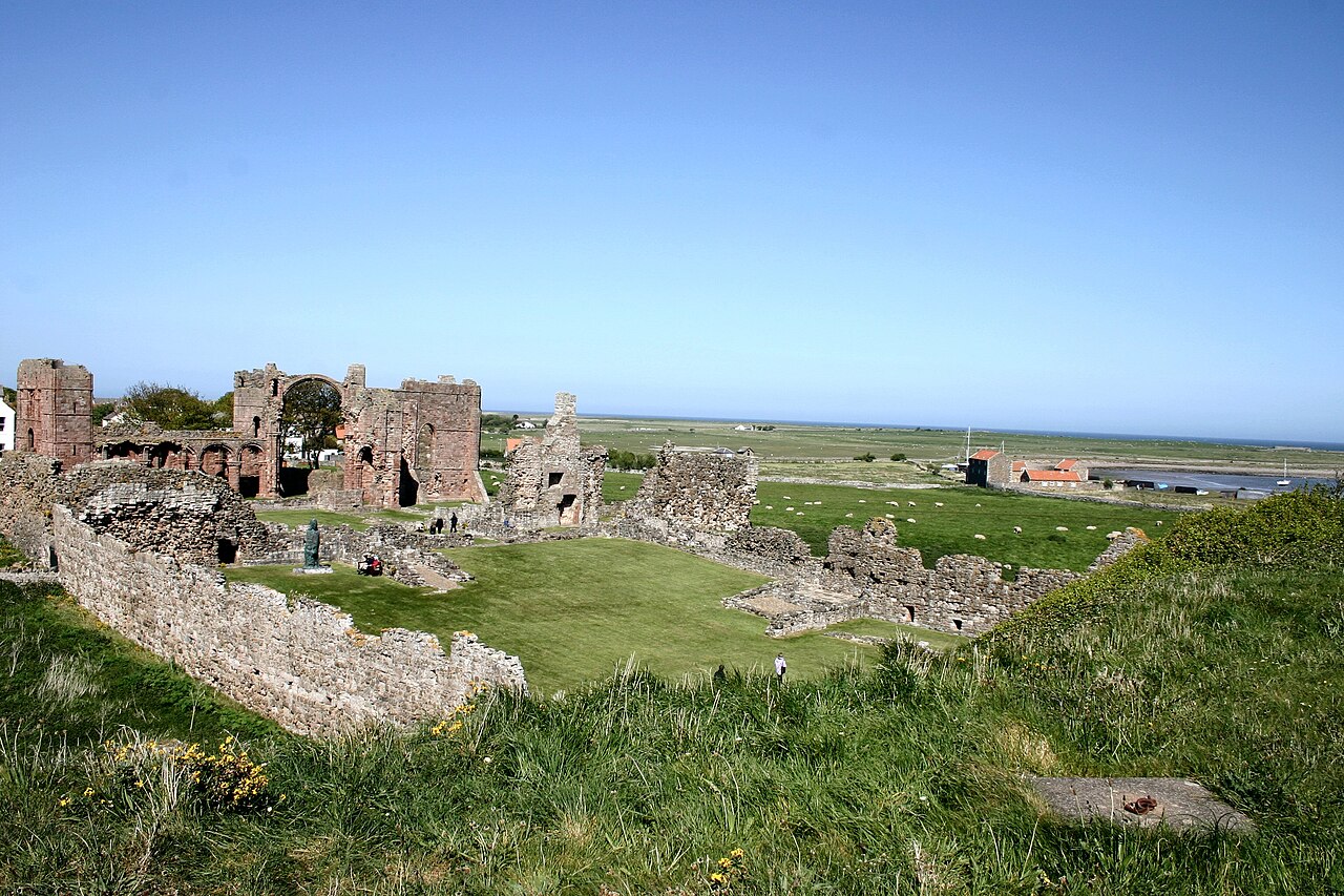 Lindisfarne Priory ruins on Holy Island