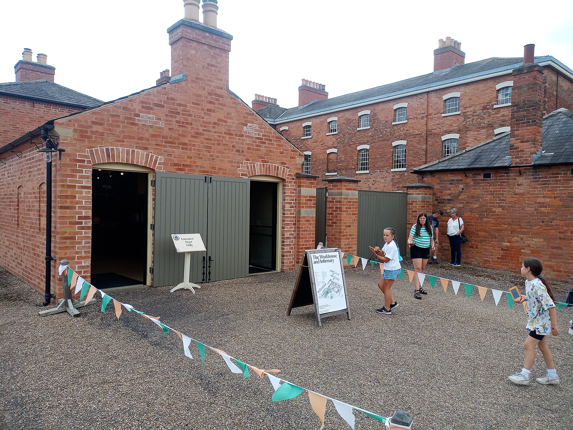 Courtyard entrance of the Workhouse and Infirmary at Southwell