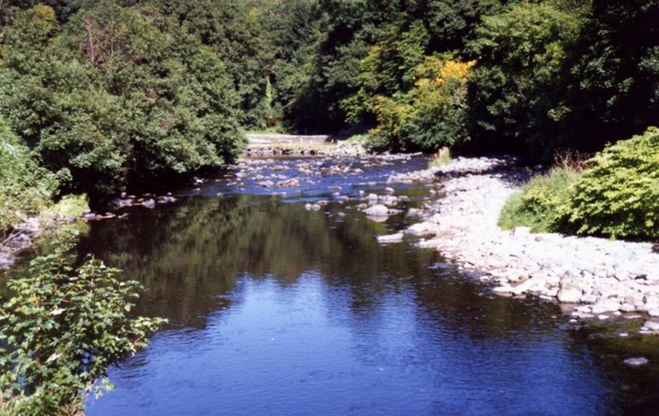 River Roe in Roe Valley Country Park near Limavady