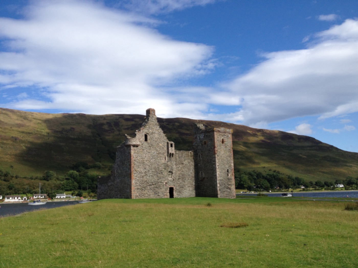 Lochranza Castle ruins beside the loch on Arran