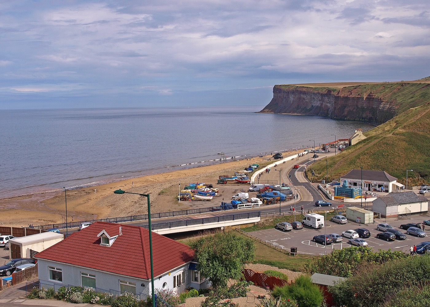 Beach and cliffs at Saltburn-by-the-Sea