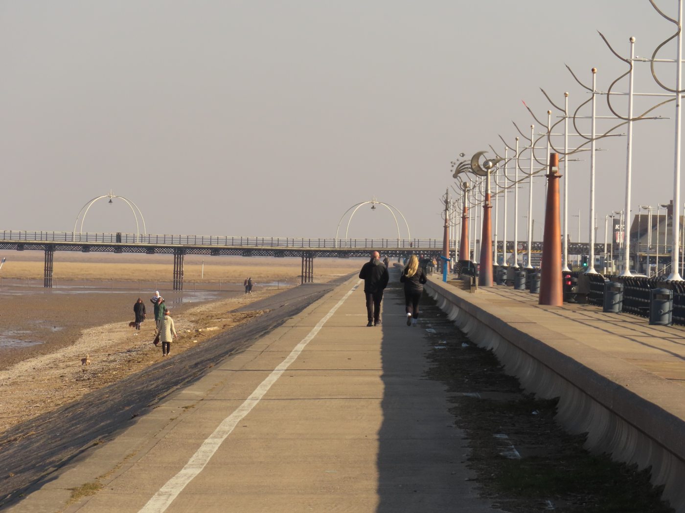 Promenade and seafront in Southport, Merseyside