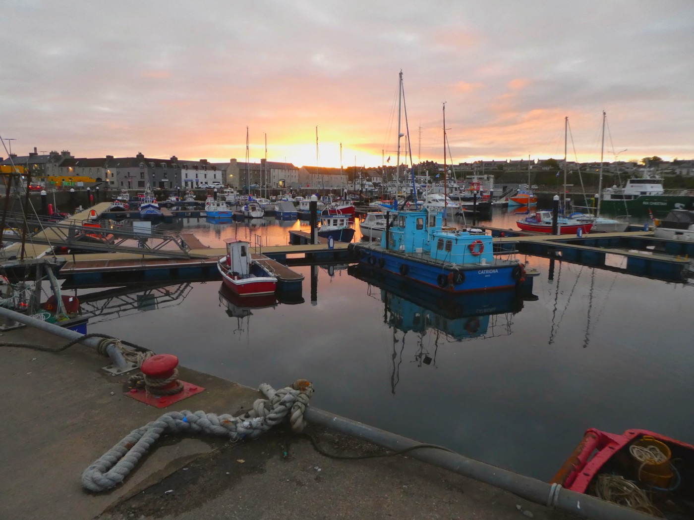 Fishing boats in the inner harbour at Wick, Caithness