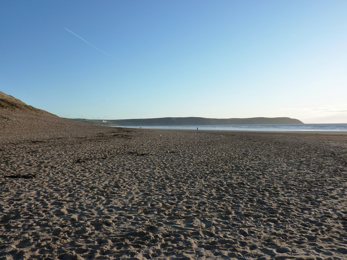 Wide sands and sea at Woolacombe beach