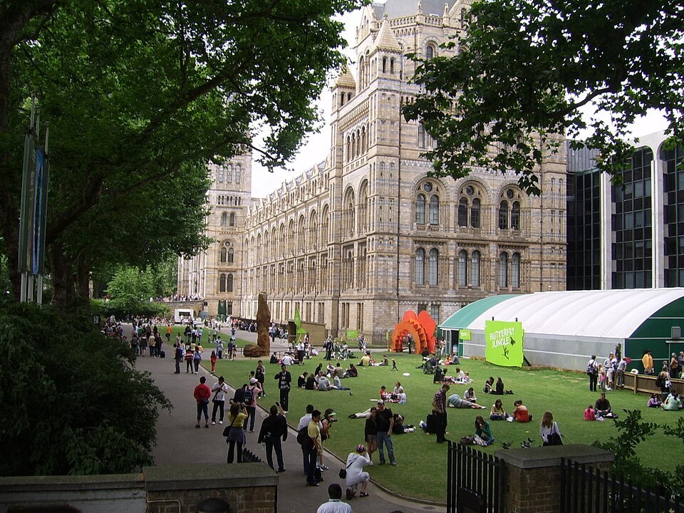 Natural History Museum exterior in South Kensington