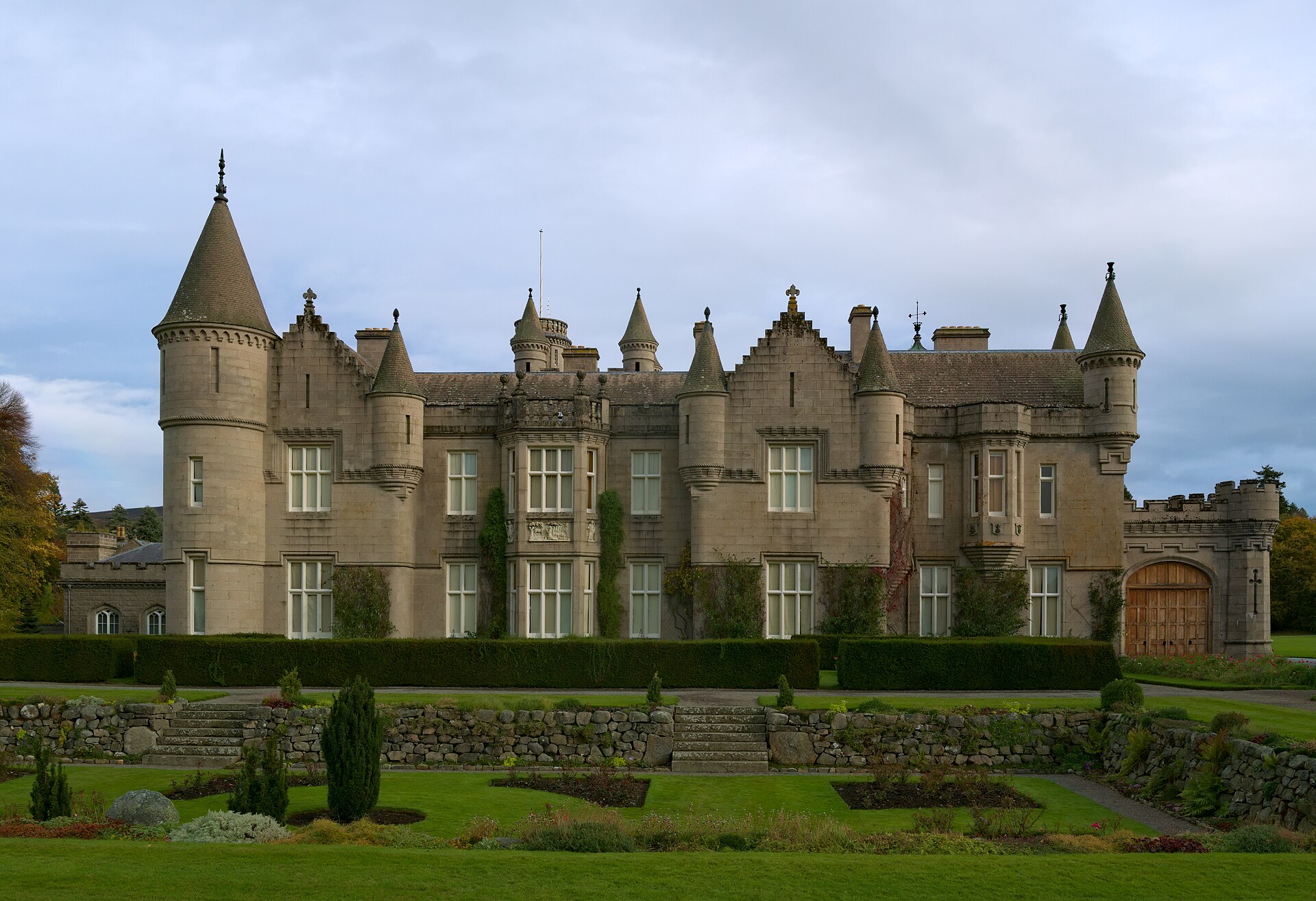 Balmoral Castle seen from its gardens