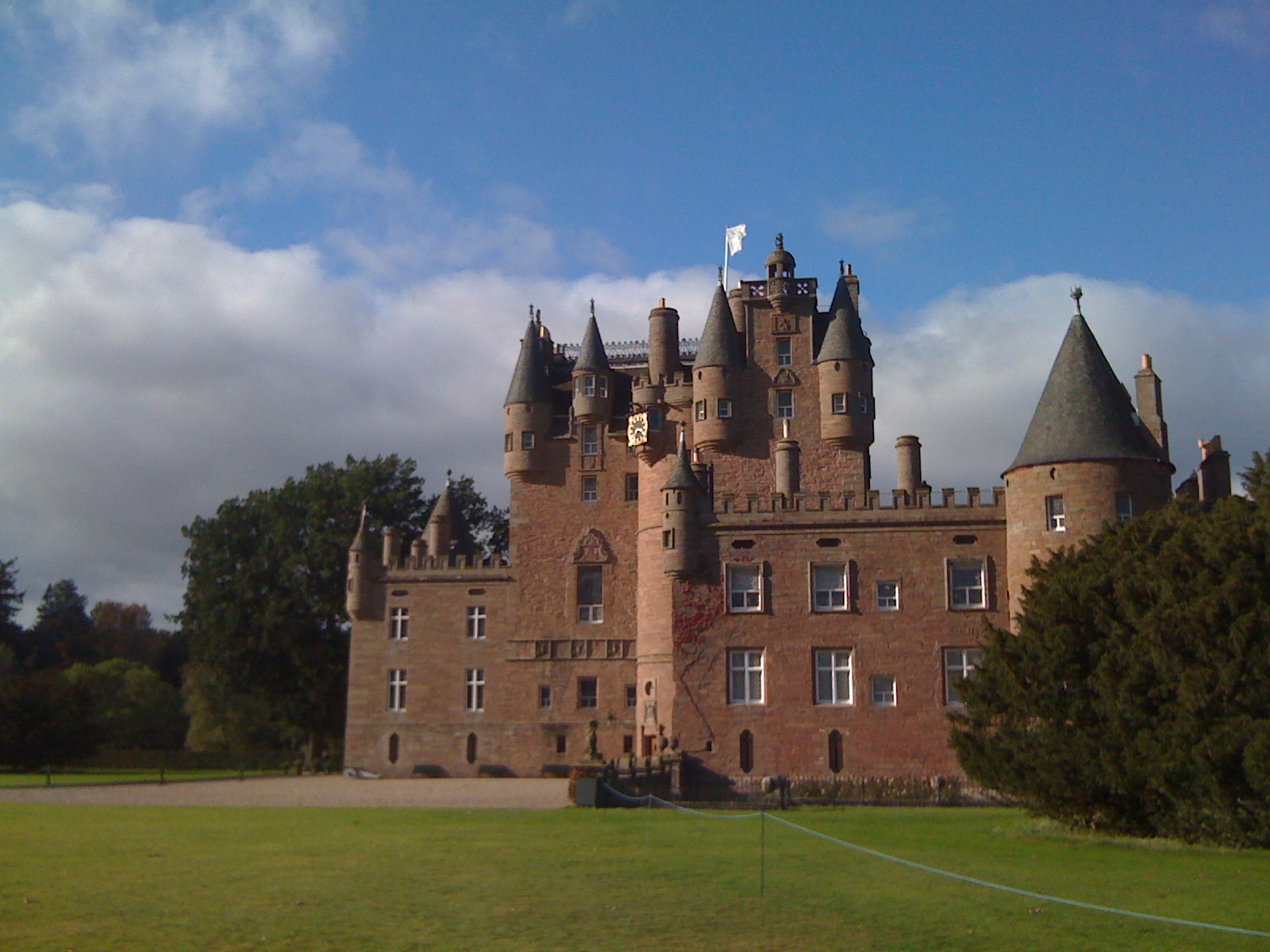 Glamis Castle and its grounds