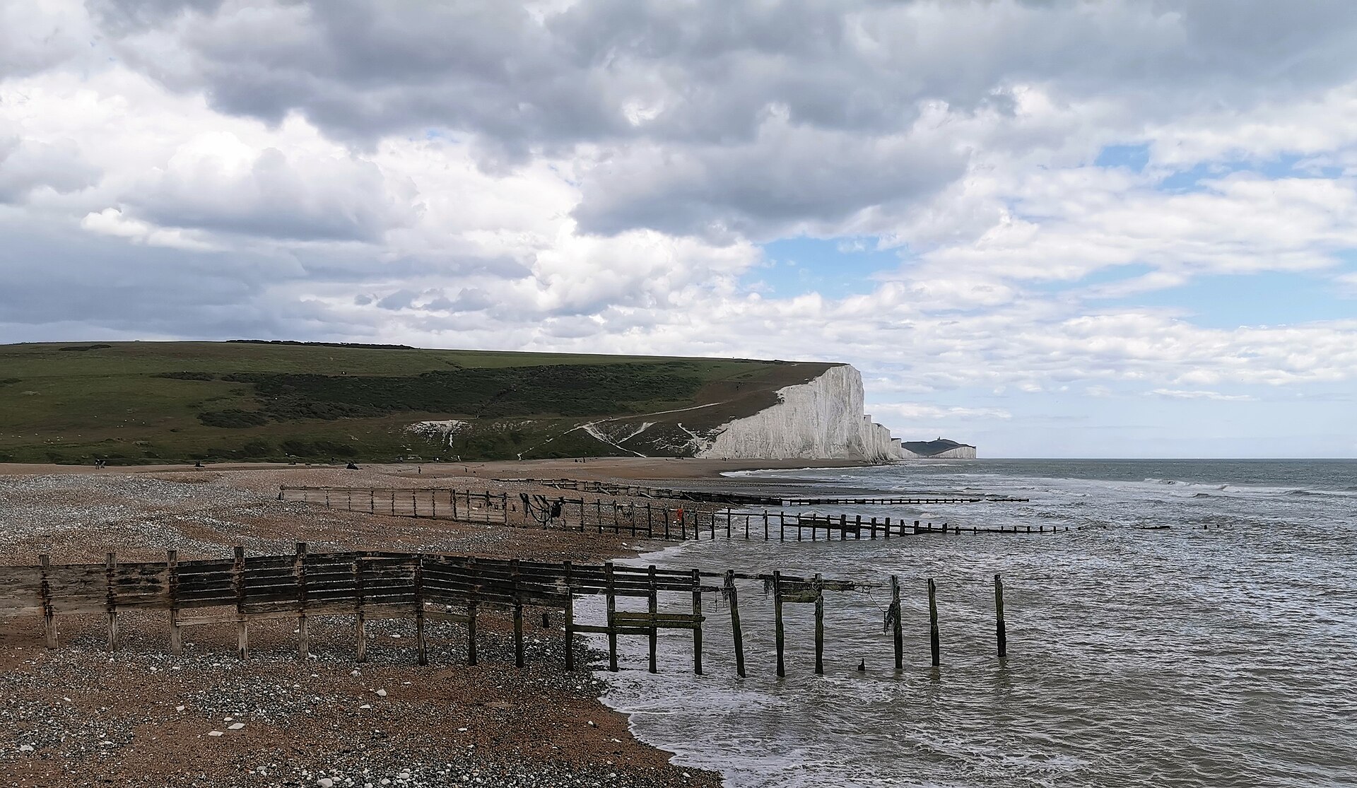 Seven Sisters cliffs seen from Cuckmere Haven