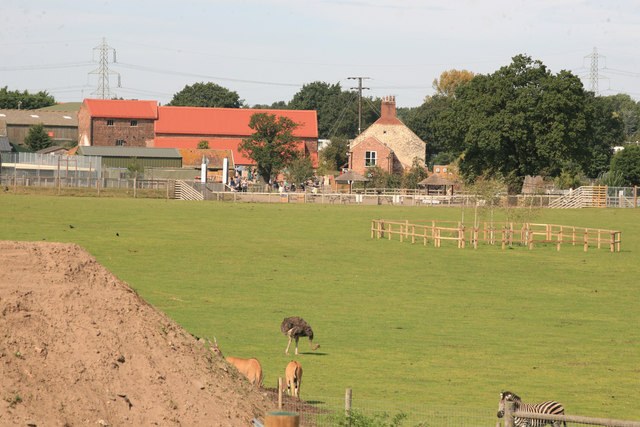 Animal habitat at Yorkshire Wildlife Park