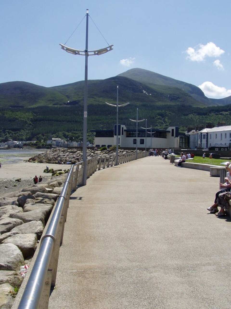 Newcastle promenade in County Down