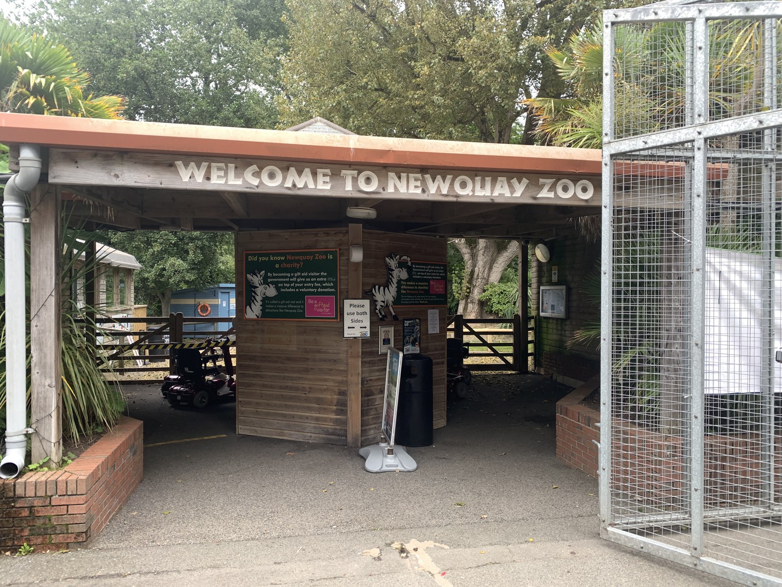 Entrance to Newquay Zoo