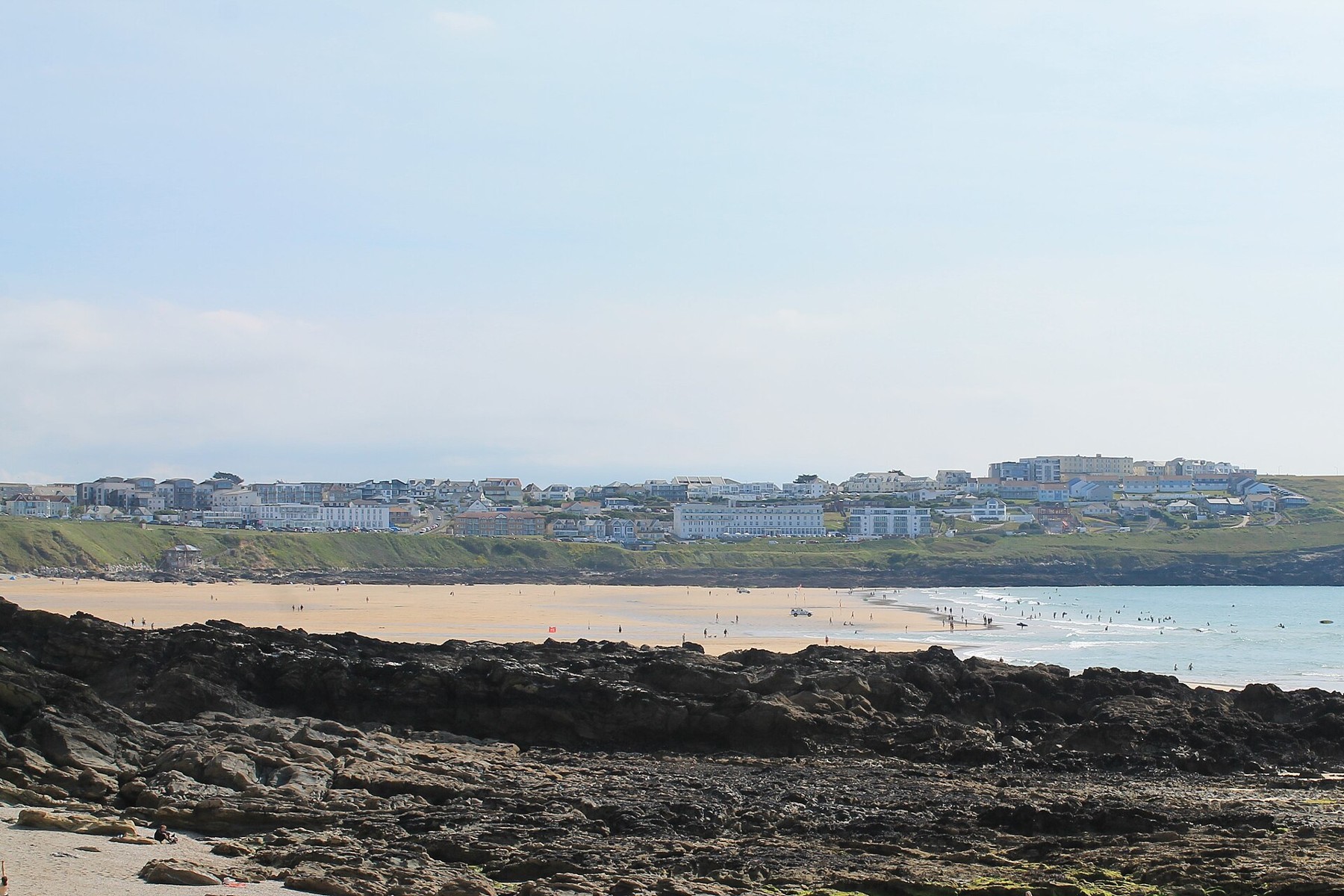 Fistral Beach and the Atlantic coast at Newquay