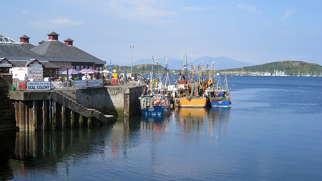 Fishing boats in Oban harbour