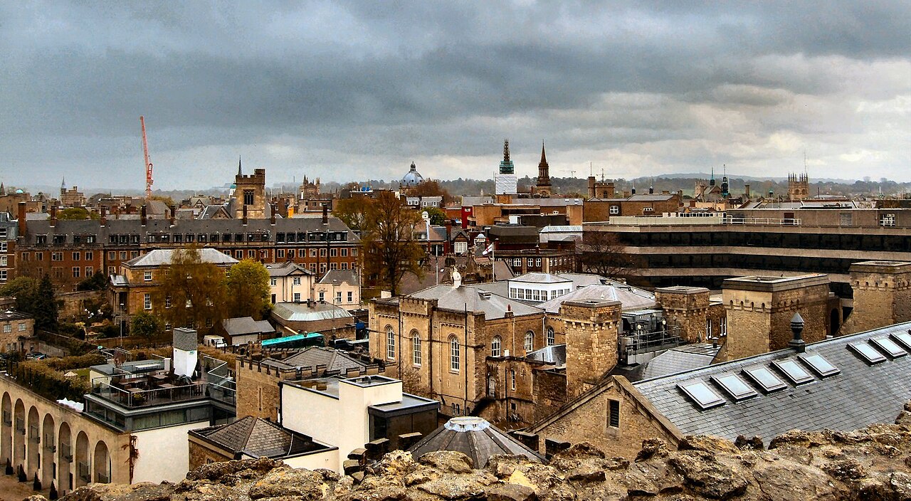 Oxford rooftops and skyline, Oxfordshire