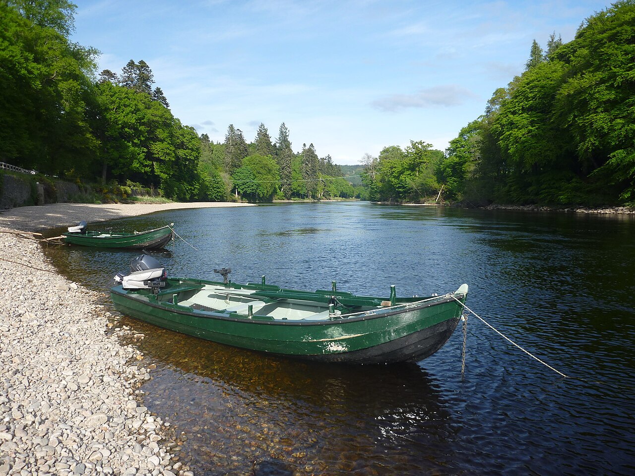 Boats on the River Tay near Dunkeld