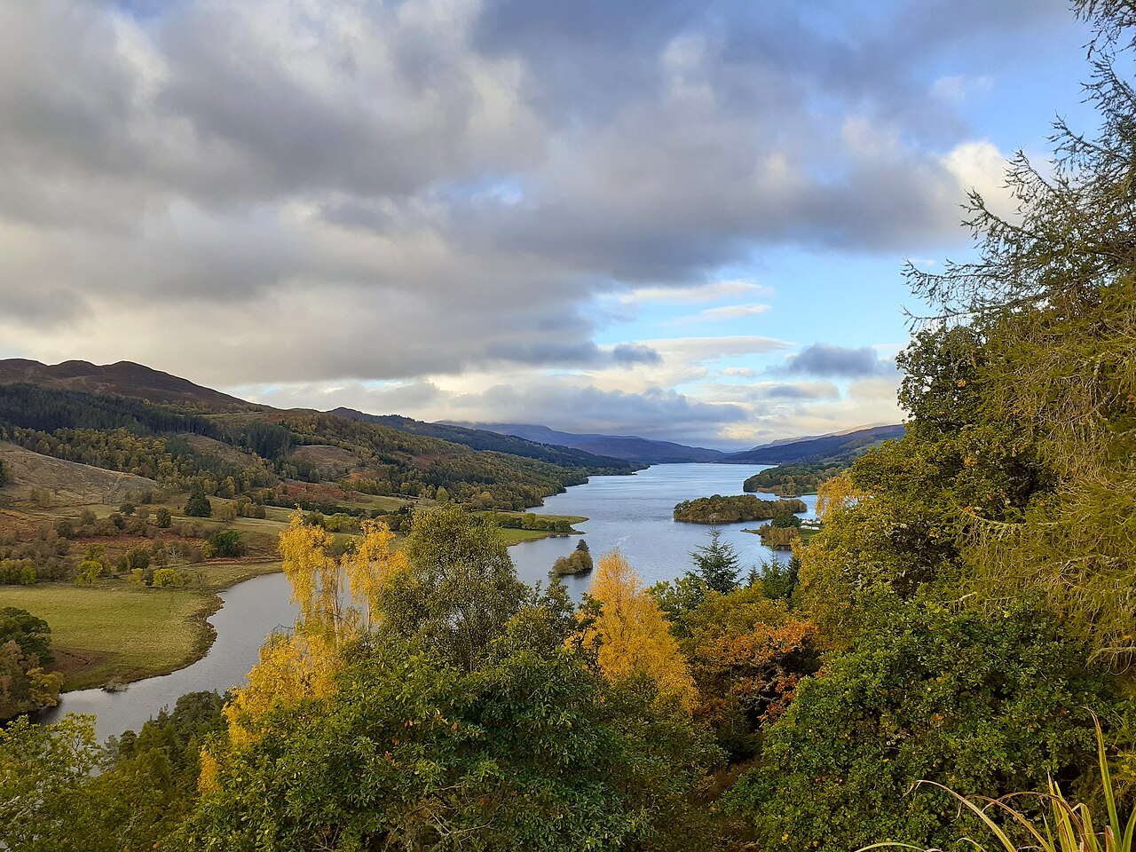 Loch Tummel from Queen’s View in Highland Perthshire, Scotland