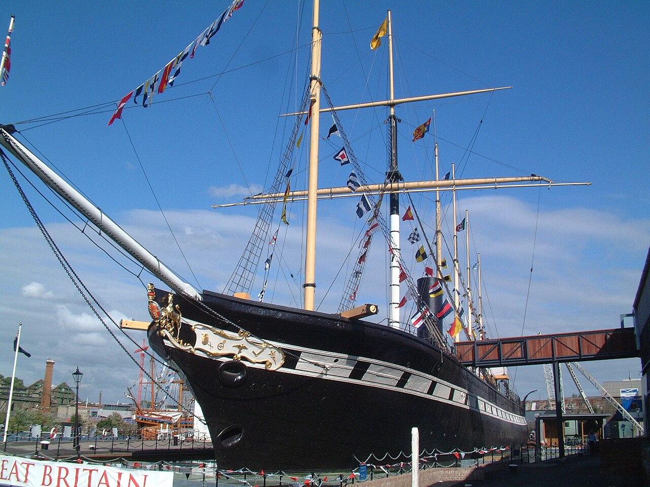 SS Great Britain preserved in its Bristol dry dock