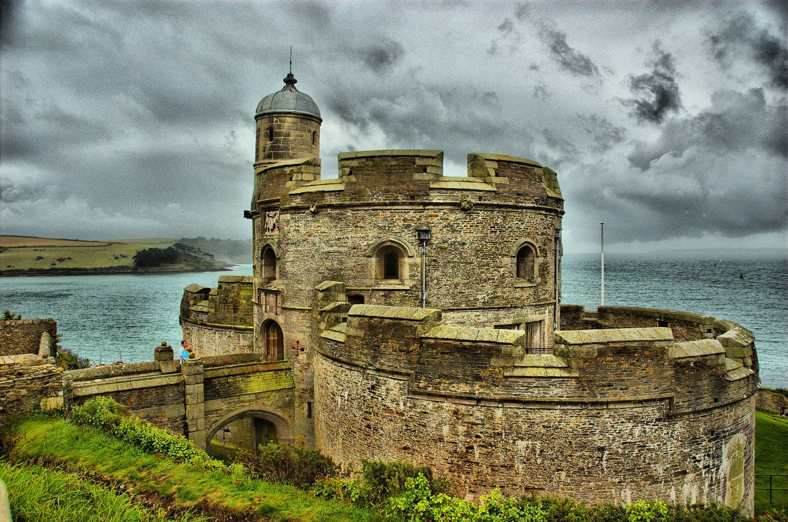 St Mawes Castle above the Fal estuary
