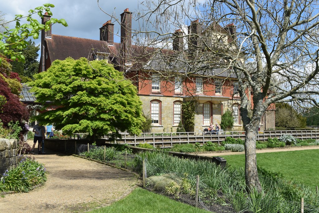 Standen House seen across its garden