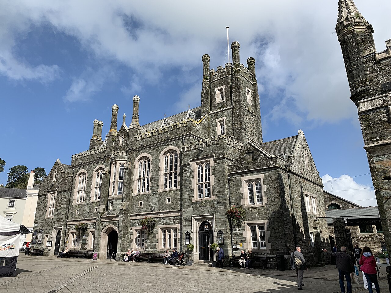 Tavistock Town Hall beside the market entrance