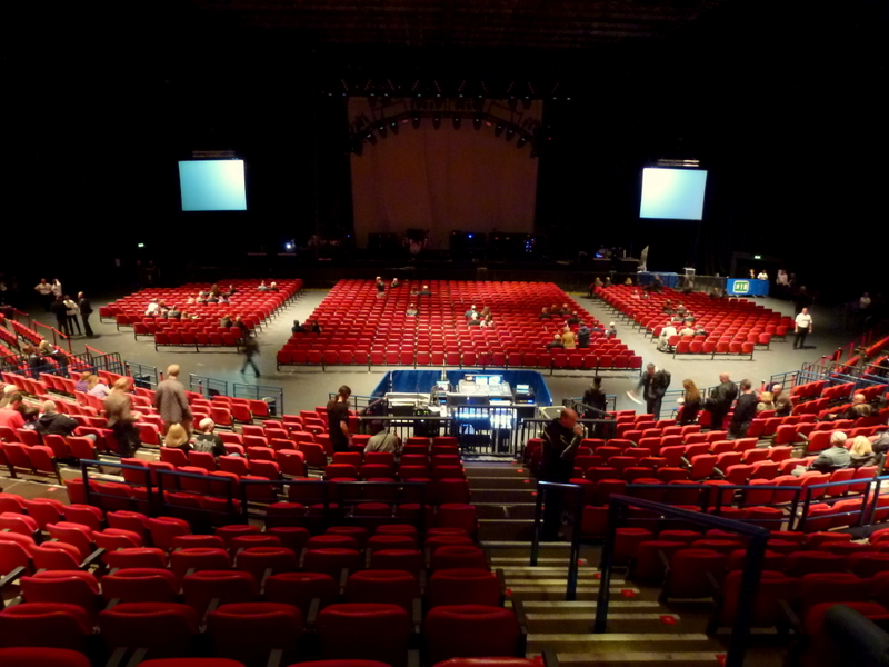 Interior of the Birmingham arena in an archive photograph; event layouts vary