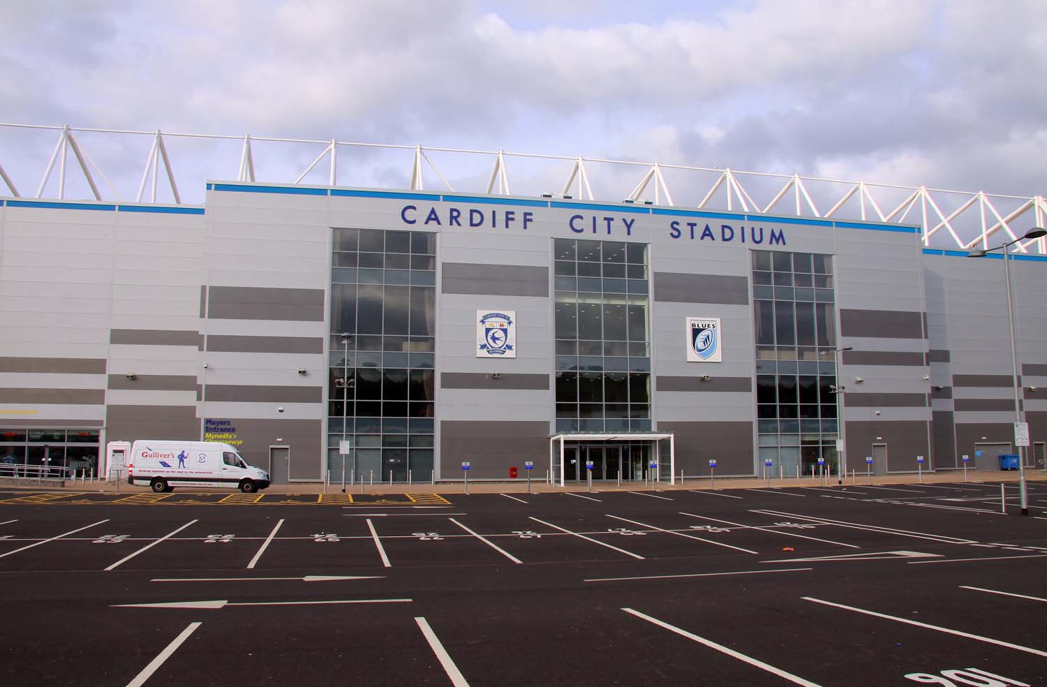 Cardiff City Stadium exterior at Leckwith