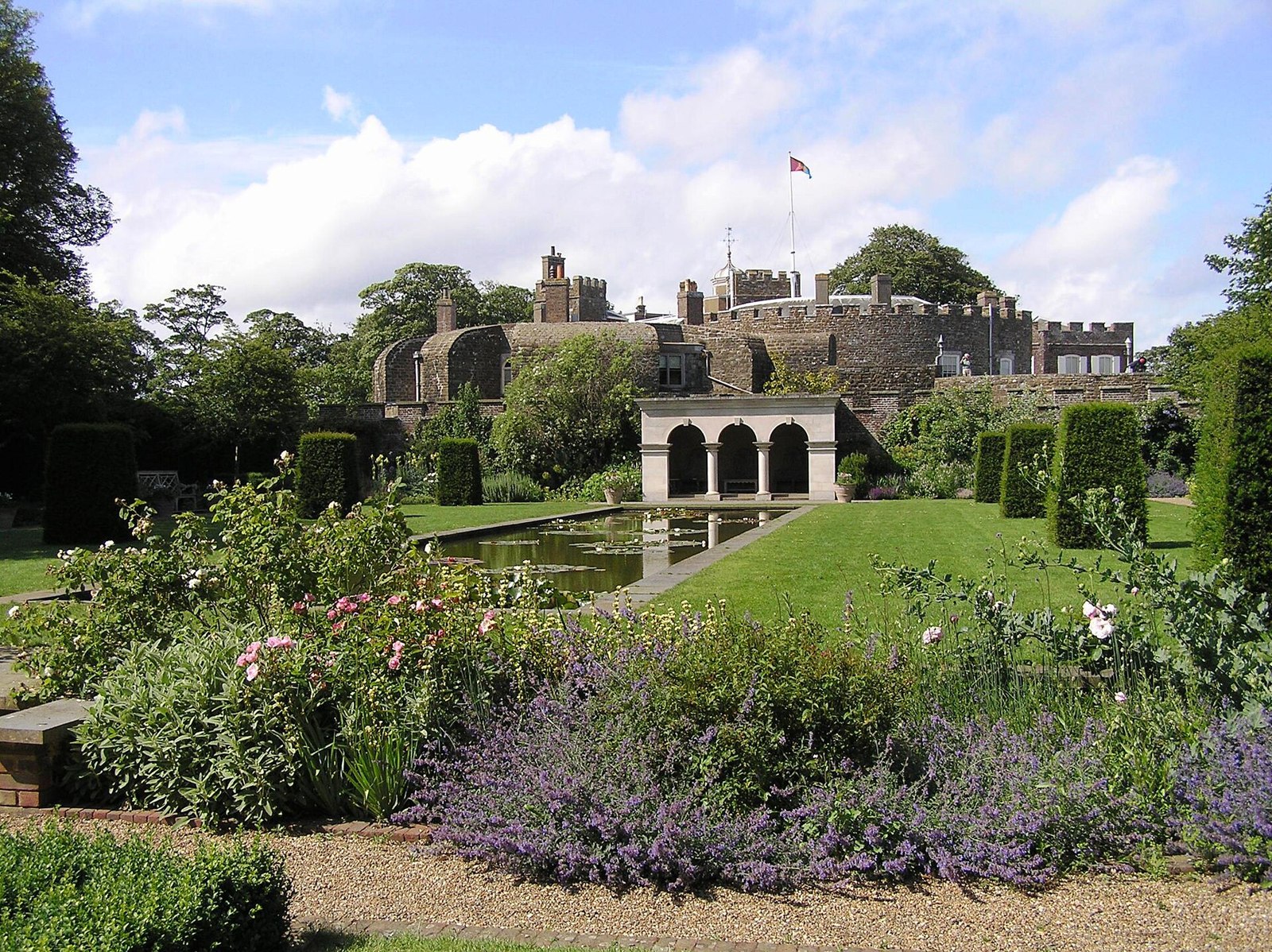 Walmer Castle and its grounds in Kent