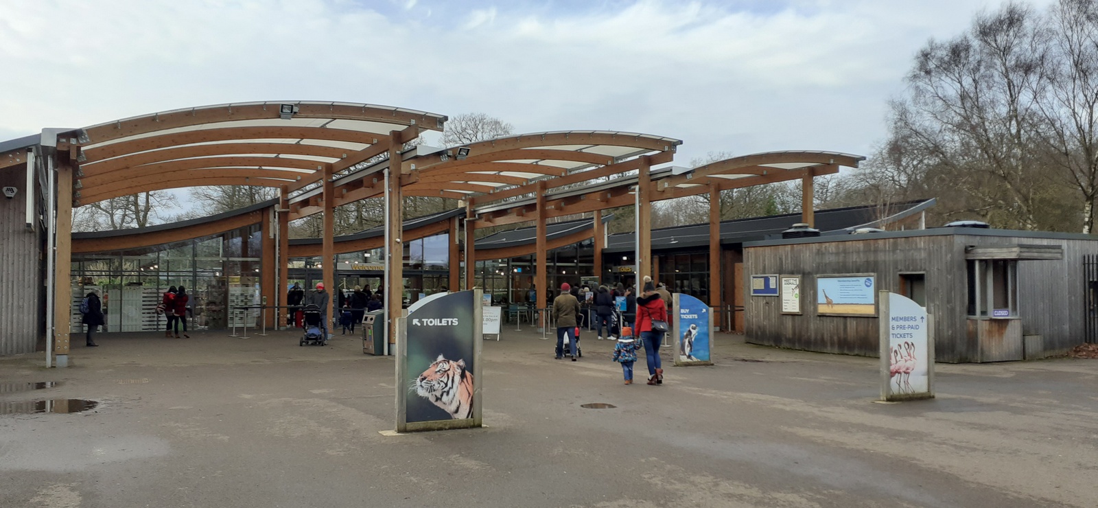 Whipsnade Zoo entrance buildings
